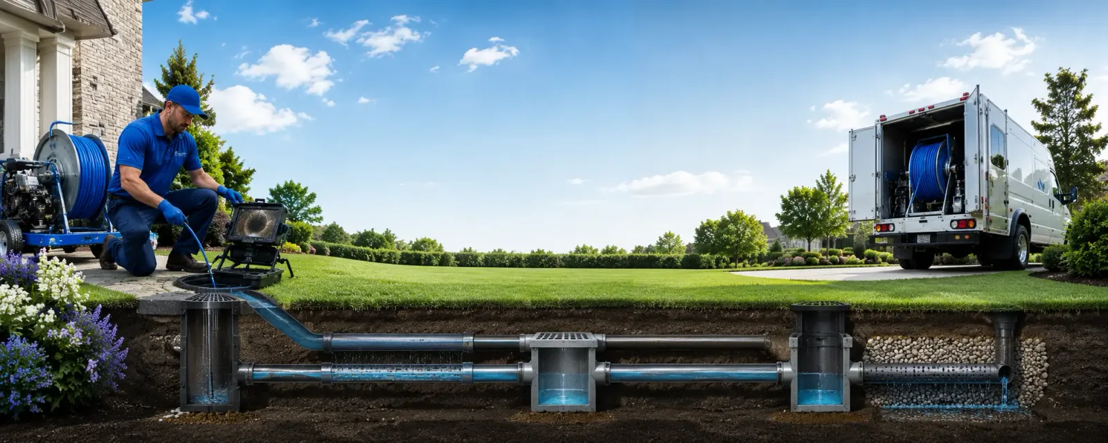 Outdoor drain cleaning information for Long Beach, NY